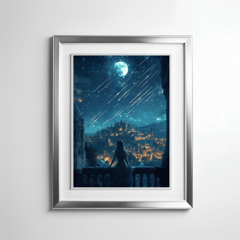 City of Falling Stars Premium Luster Poster - Milady's Mythical Market