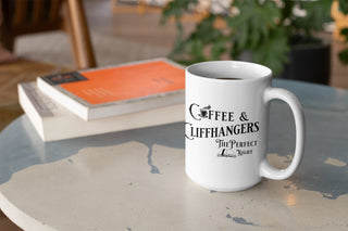 Coffee & Cliffhangers 15oz Mug - Milady's Mythical Market