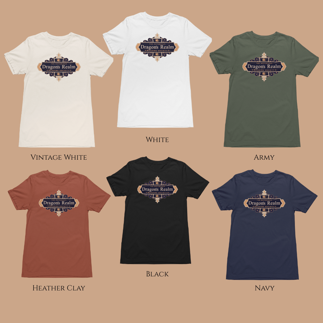 Dragon's Realm Reading Society T-Shirt - Milady's Mythical Market