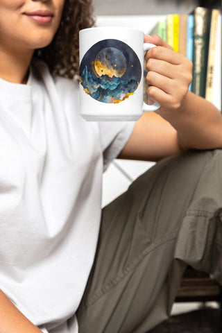 Enchanted Moon 15 oz Mug - Milady's Mythical Market