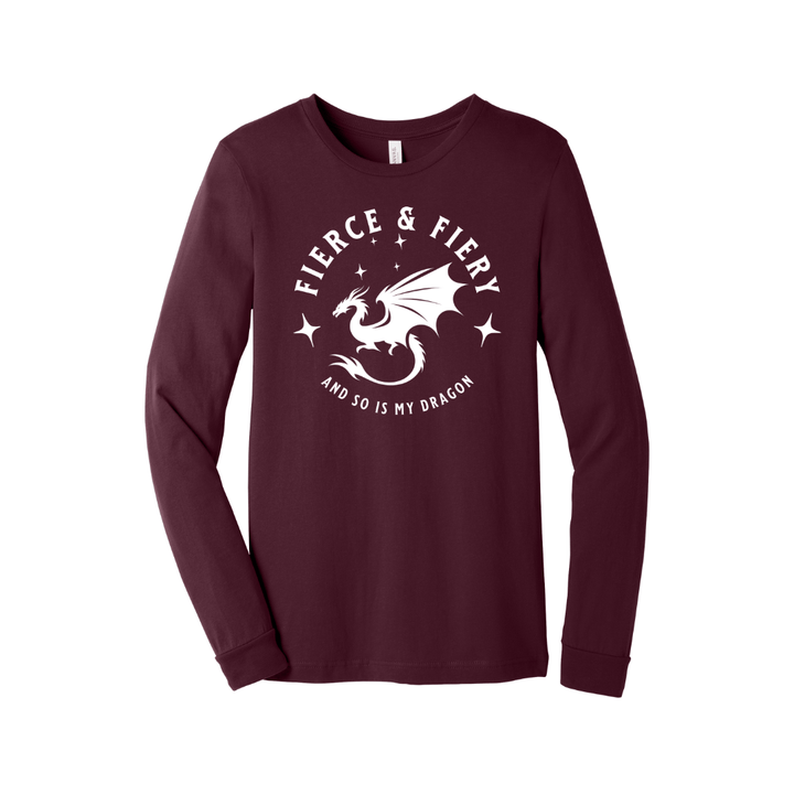 Fierce & Fiery Long - Sleeve T-Shirt - Milady's Mythical Market