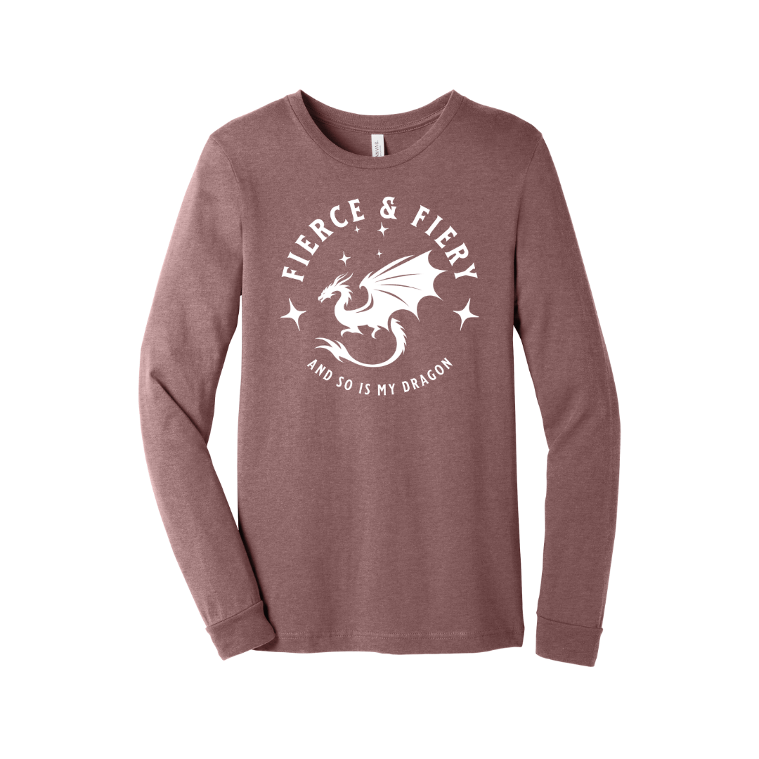 Fierce & Fiery Long - Sleeve T-Shirt - Milady's Mythical Market