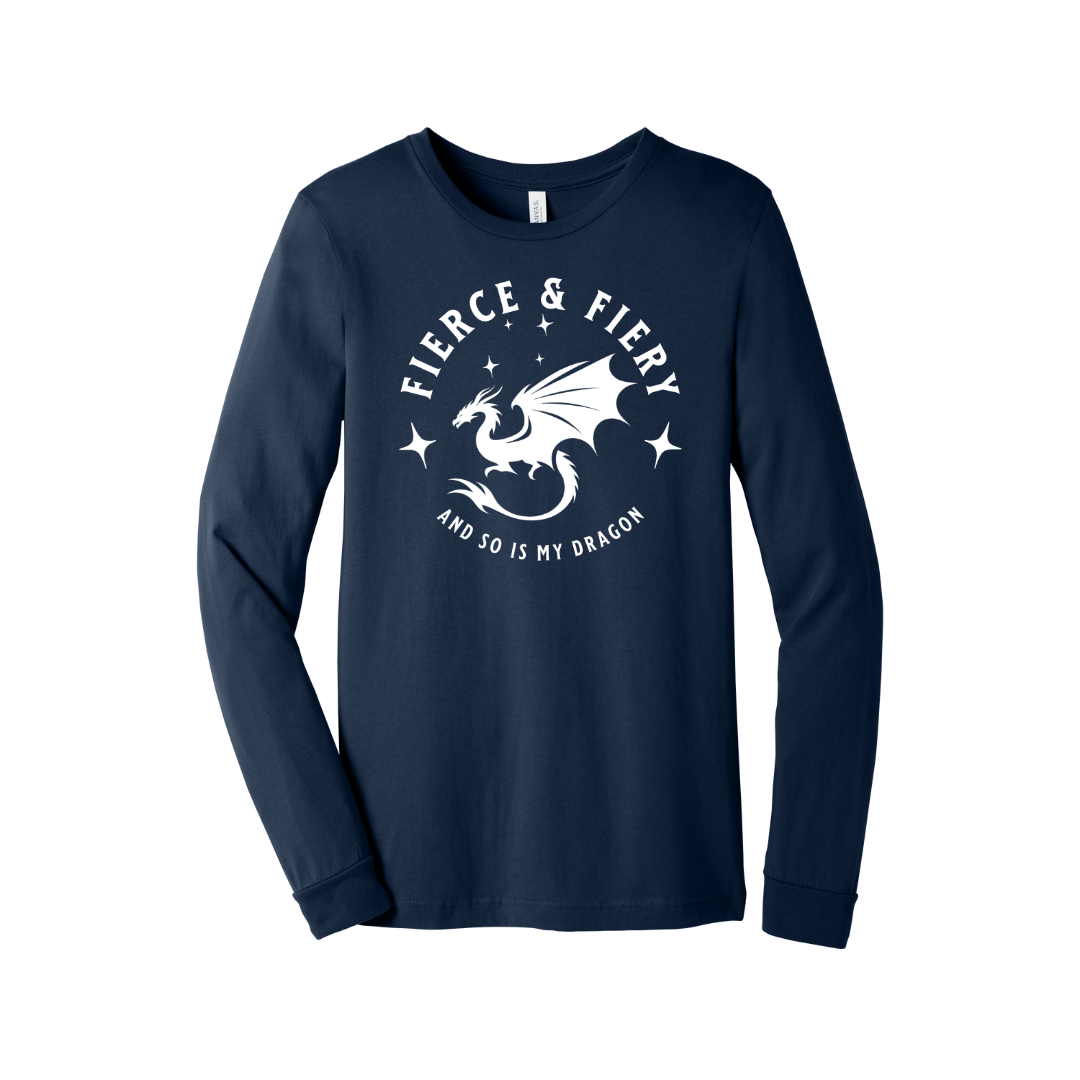 Fierce & Fiery Long - Sleeve T-Shirt - Milady's Mythical Market