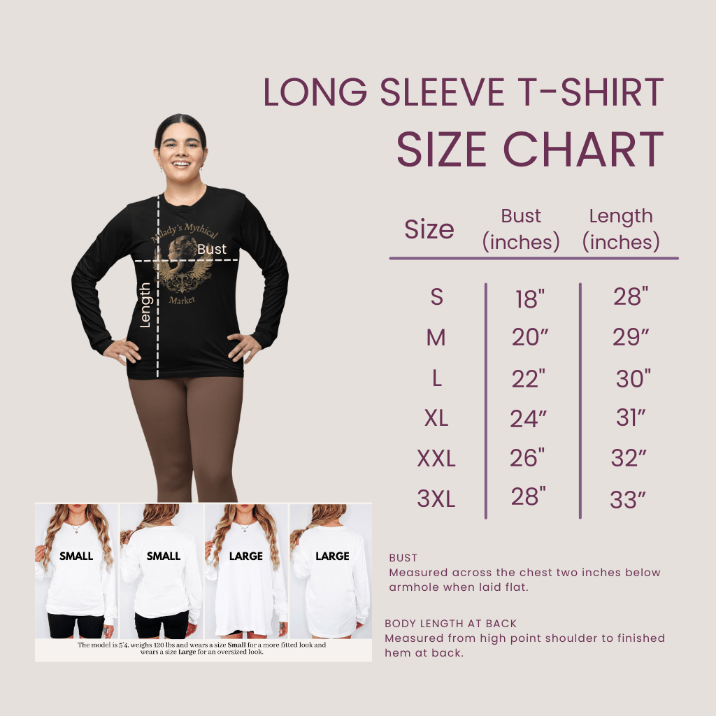 Fierce & Fiery Long - Sleeve T-Shirt - Milady's Mythical Market
