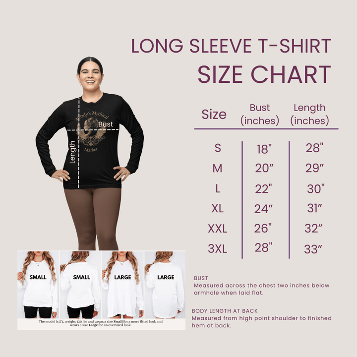 Fierce & Fiery Long - Sleeve T-Shirt - Milady's Mythical Market