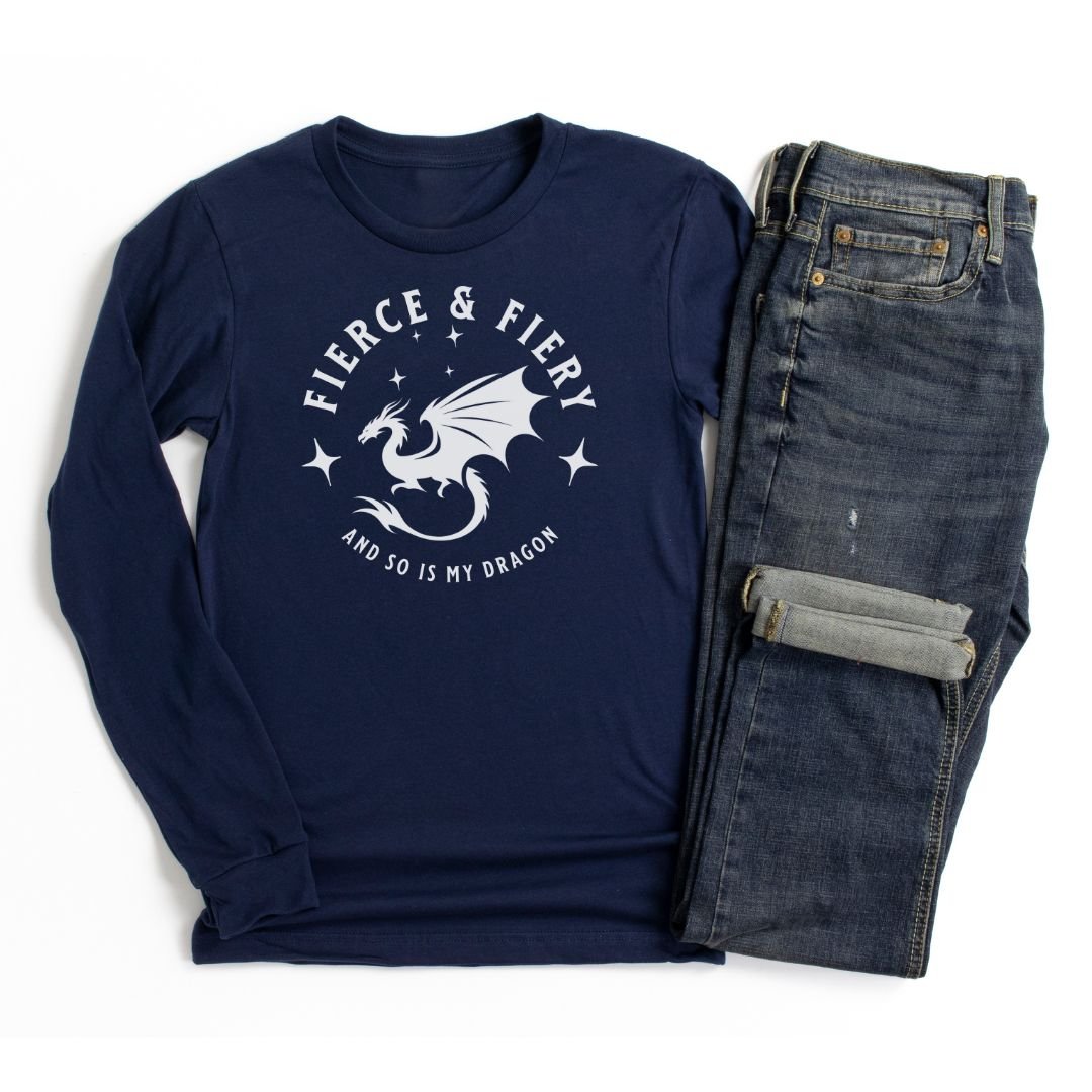 Fierce & Fiery Long - Sleeve T-Shirt - Milady's Mythical Market