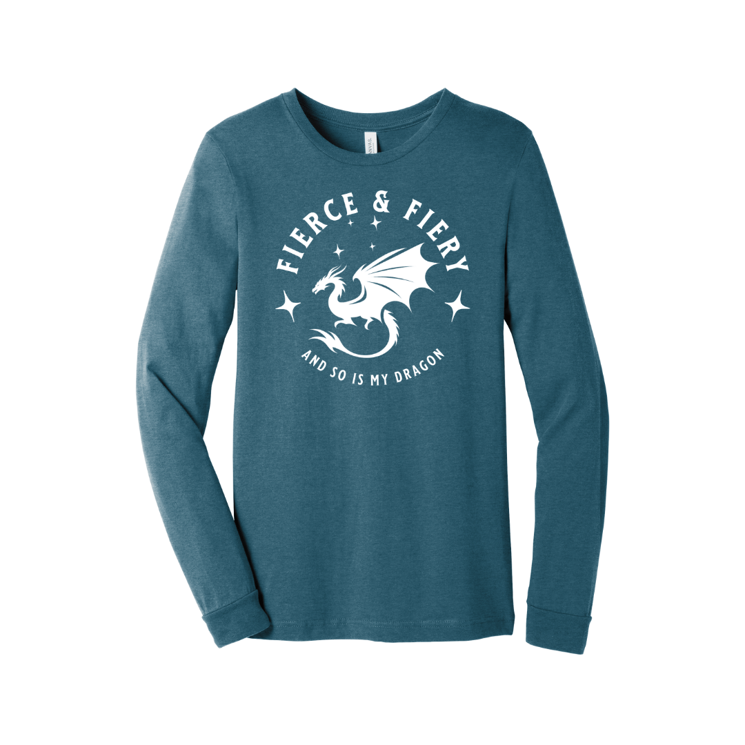 Fierce & Fiery Long - Sleeve T-Shirt - Milady's Mythical Market