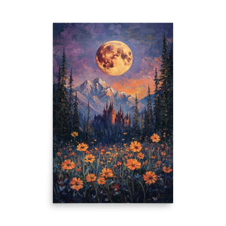 Harvest Moon Premium Luster Poster - Milady's Mythical Market