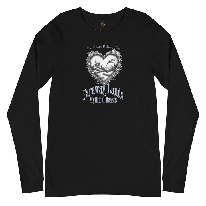 My Heart Belongs To Long Sleeve Tee - Milady's Mythical Market