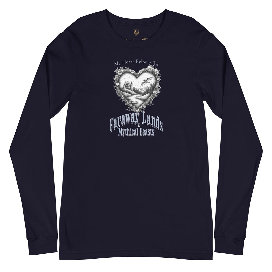 My Heart Belongs To Long Sleeve Tee - Milady's Mythical Market
