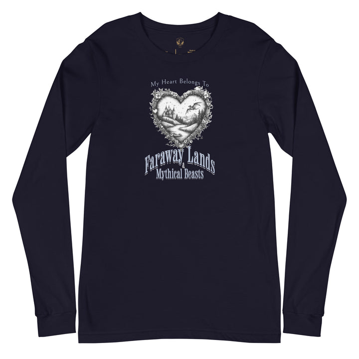 My Heart Belongs To Long Sleeve Tee - Milady's Mythical Market