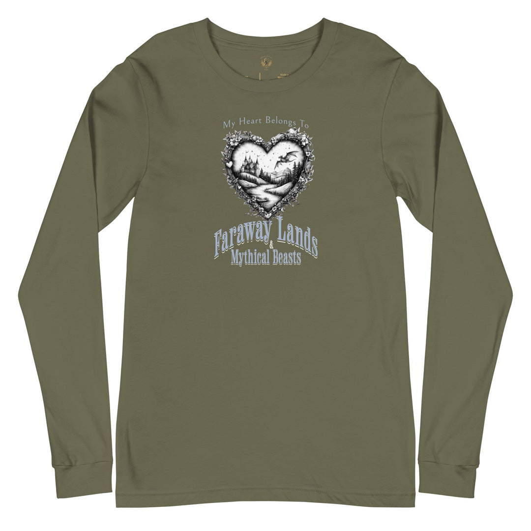 My Heart Belongs To Long Sleeve Tee - Milady's Mythical Market