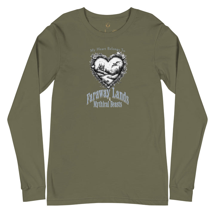 My Heart Belongs To Long Sleeve Tee - Milady's Mythical Market