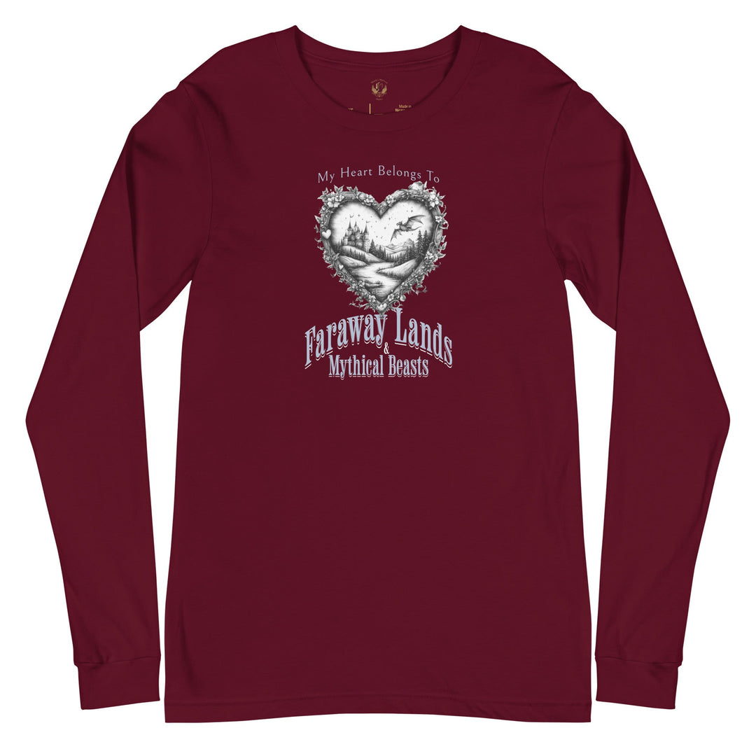 My Heart Belongs To Long Sleeve Tee - Milady's Mythical Market