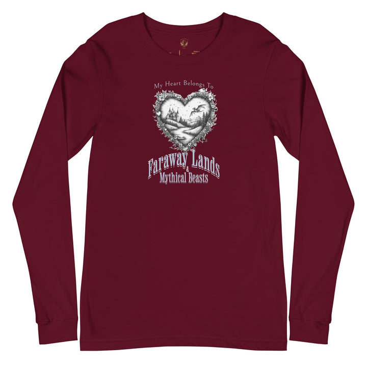 My Heart Belongs To Long Sleeve Tee - Milady's Mythical Market