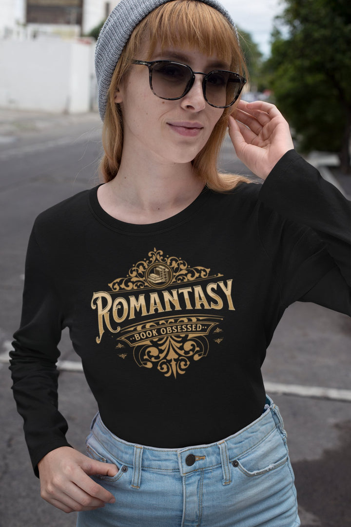 Romantasy Book Obsessed Long Sleeve Tee - Milady's Mythical Market