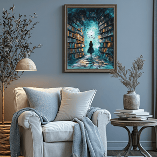Stepping Into a Story Premium Poster - Milady's Mythical Market