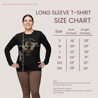 Unlock The Magic Within The Pages Long Sleeve Tee - Milady's Mythical Market
